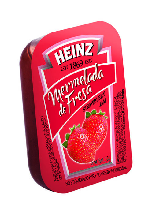 MERMELADA FRESA PORCION HEINZ 120/20 GRS
